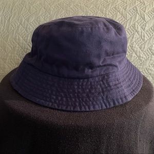 Navy blue cotton bucket hat